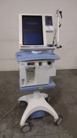 NELLCOR PURITAN BENNETT 840 VENTILATOR ON ROLLING STAND (BILEVEL, TC, VV+, PAV+, RM, TRENDING, LC)(SN 3512131737)