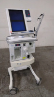 NELLCOR PURITAN BENNETT 840 VENTILATOR ON ROLLING STAND (BILEVEL, TC, VV+, PAV+, RM, TRENDING, LC)(SN 3512120876)