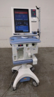 NELLCOR PURITAN BENNETT 840 VENTILATOR ON ROLLING STAND (BILEVEL, TC, VV+, PAV+, RM, TRENDING, LC)(SN 3121109100)