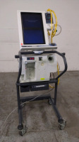 NELLCOR PURITAN BENNETT 840 VENTILATOR ON ROLLING STAND (BILEVEL, TC, PAV+, VV+, RM, TRENDING, LC)(SN 3512101749)