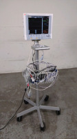 MINDRAY DATASCOPE PASSPORT 2 PATIENT MONITOR ON ROLLING STAND