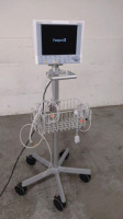 DATASCOPE PASSPORT 2 PATIENT MONITOR ON ROLLING STAND