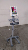 MINDRAY DATASCOPE ACCUTORR PLUS PATIENT MONITOR WITH CABLES (SPO2, BP) ON ROLLING STAND