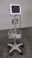 PHILIPS INTELLIVUE MP5 PATIENT MONITOR ON ROLLING STAND