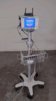 ORIDION MEDICAL MICROSTREAM CAPNOSTREAM 20P PATIENT MONITOR ON ROLLING STAND