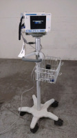 ORIDION MEDICAL MICROSTREAM CAPNOSTREAM 20P PATIENT MONITOR ON ROLLING STAND