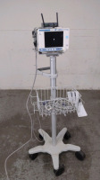 ORIDION MEDICAL MICROSTREAM CAPNOSTREAM 20P PATIENT MONITOR ON ROLLING STAND