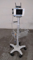 ORIDION MEDICAL MICROSTREAM CAPNOSTREAM 20P PATIENT MONITOR ON ROLLING STAND