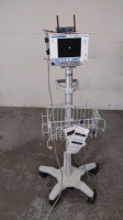 ORIDION MEDICAL MICROSTREAM CAPNOSTREAM 20P PATIENT MONITOR ON ROLLING STAND