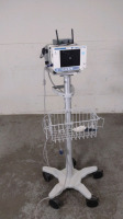 ORIDION MEDICAL MICROSTREAM CAPNOSTREAM 20P PATIENT MONITOR ON ROLLING STAND