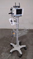 ORIDION MEDICAL MICROSTREAM CAPNOSTREAM 20P PATIENT MONITOR ON ROLLING STAND