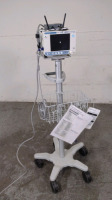 ORIDION MEDICAL MICROSTREAM CAPNOSTREAM 20P PATIENT MONITOR ON ROLLING STAND