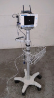 ORIDION MEDICAL MICROSTREAM CAPNOSTREAM 20P PATIENT MONITOR ON ROLLING STAND