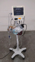 WELCH ALLYN PROPAQ 242 VITAL SIGNS MONITOR ON ROLLING STAND