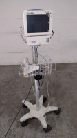 WELCH ALLYN PROPAQ 242 VITAL SIGNS MONITOR ON ROLLING STAND