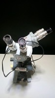 AO SPENCER DUAL LAB MICROSCOPE WITH 4 OBJECTIVES (4X, 10X, 45X, 100X)