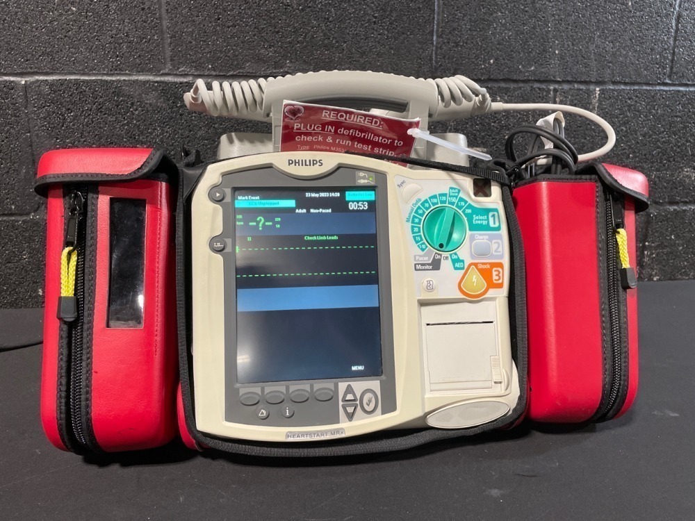 PHILIPS HEARTSTART MRX DEFIB WITH PACING,AED MODE,ECG,ANALYZE,PADDLES ...