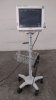 PHILIPS INTELLIVUE MP70 PATIENT MONITOR ON ROLLING STAND