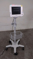 PHILIPS INTELLIVUE MP30 PATIENT MONITOR ON ROLLING STAND