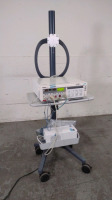 PHILIPS SERIES 50XM FETAL MONITOR WITH CABLES (SPO2, TOCO, CARDIO) ON ROLLING CART