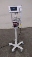 WELCH ALLYN CONNEX SPOT VITAL SIGNS MONITOR ON ROLLING STAND