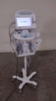 WELCH ALLYN REF 901060 6000 SERIES VITAL SIGNS MONITOR WITH CABLES (ECG, SPO2) ON ROLLING STAND