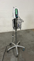 WELCH ALLYN 420 SERIES VITAL SIGNS MONITOR ON ROLLING STAND