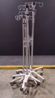 LOT OF IV POLES