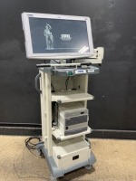 KARL STORZ ENDOSCOPY SYSTEM TO INCLUDE IMAGE 1 H3-LINK TC 300 CAMERA CONTROL UNIT, 20205520 AIDA HD CONNECT & LED HD MONITOR ON CART