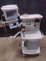 DATEX-OHMEDA S/5 AESPIRE ANESTHESIA MACHINE WITH (7900 SMARTVENT, 4.8 PSVPRO SOFTWARE VERSION), 1 VAPORIZER (SEVOTEC 5 SEVOFLURANE) & S/5 MONITOR