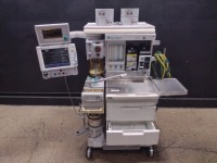 DATEX-OHMEDA AESTIVA/5 ANESTHESIA MACHINE WITH (SMARTVENT, 3.5 SOFTWARE VERSION), 2 VAPORIZERS (TEC 6 PLUS DESFLURANE, SEVOTEC 5 SEVOFLURANE) & CARDIOCAP/5 MONITOR