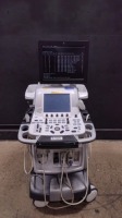 GE VIVID E9 ULTRASOUND MACHINE WITH 2 PROBES (M5S-D, 4V-D) (SERIAL# VE90817) (DOM: 5/2010)