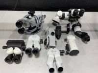 LOT OF SURGICAL MICROSCOPE PARTS