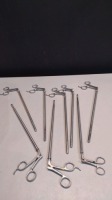 LOT OF 10MM LPPAROSCOPIC INSTRUMENTS