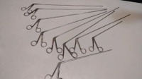 LOT OF LARYNGEAL FORCEPS