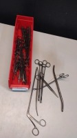 LOT OF BLACK ANODIZED OB/GYN INSTRUMENTS