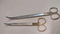 LOT OF HYSTERECTOMY SCISSORS