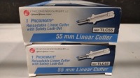 LOT OF 2 ETHICON ENDO-SURGERY TLC55 RELOADABLE LINEAR CUTTER WITH SAFETY LOCK-OUT 55MM LINEAR CUTTER EXP 2026