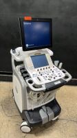 GE VIVID E9 ULTRASOUND MACHINE WITH 2 PROBES (9L, M5SC-D) (SERIAL# VE93642) (DOM: 6/2012)