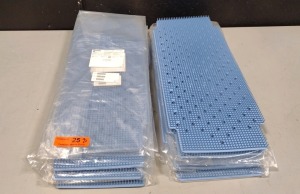 LOT OF 8 RILEY MAT, MULTIPAK FINE PIN, FOR 7024 BASE, 9 2/5 IN X 23 IN; LOT NUMBER 164774; PART NUMBER 7024-04; NEW