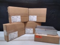 LOT OF 5 TRAY, WITH COVER, 10 IN X 6 1/2 IN X 2 1/2 IN; LOT NUMBER 114054; PART NUMBER 25-1006; NEW