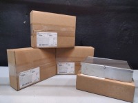 LOT OF 4 TRAY, WITH COVER, 10 IN X 6 1/2 IN X 2 1/2 IN; LOT NUMBER 114052; PART NUMBER 25-1006; NEW