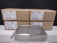 LOT OF 4 TRAY, WITH COVER, 10 IN X 6 1/2 IN X 2 1/2 IN; LOT NUMBER 10155R; PART NUMBER 25-1006; NEW