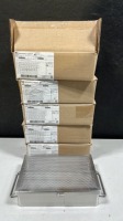 LOT OF 5 TRAY, WITH COVER, 10 IN X 6 1/2 IN X 2 1/2 IN; LOT NUMBER 107156; PART NUMBER 25-1006; NEW