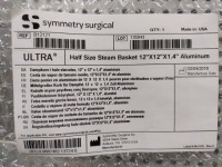 LOT OF 10 SYMMETRY BASKET, STEAM, HALF SIZE, 12 IN X 12 IN X 1.4 IN, ALUMINUM; LOT NUMBER 135843; PART NUMBER B12121; NEW