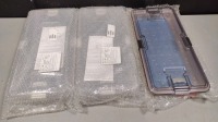 LOT OF 3 RILEY CONTAINER, BASE LID & MAT, FULL SIZE COMPLETE SYSTEM, 2 IN; LOT NUMBER 130997; PART NUMBER 2-1100; NEW