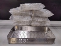 LOT OF 10 CONTAINER, MULTIPAK METAL TRAY, BASE, 9 1/2 X 20 1/5 X 3, STAINLESS STEEL; LOT NUMBER 218018; PART NUMBER 4S0W102030; NEW