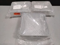 LOT OF 3 CONTAINER, MULTIPAK III METAL TRAY, ALUMINUM BASE, 9.45 X 10.2 X 3 IN; LOT NUMBER 9732; PART NUMBER 4A0W101030; NEW