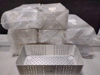 LOT OF 9 RILEY TRAY, MULTIPAK LII, METAL TRAY, ALUMINUM BASE, 9.45 X 20 X 6 IN; LOT NUMBER 137485; PART NUMBER 4A0W102060; NEW