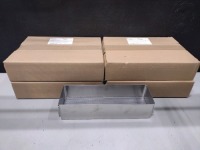 LOT OF 4 TRAY, STERILIZATION, 5 IN X 15 1/2 IN X 3 1/2 IN; LOT NUMBER 70542; PART NUMBER 20-0515; NEW